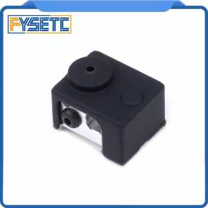4X  V6 3D Printer Insulation Black Silicone Socks non-Official Heated Block For V6 PT100 Hotend Warm Keeping Cover