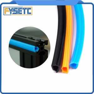 2Meters Black/Orange/Blue 6mm Flat Seal 2020 Aluminum Profile Slot Cover / Panel Holder For CNC  CR-10 Machine DIY Parts