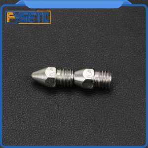 2pcs New Arrival Zortrax M200 Nozzle 0.4mm For Stainless Steel Bore 3.5mm Screw Thread M6 Print Head For 3D Printer