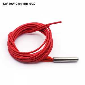 3D Printer part 12v 40w 6*30 Cartridge Heater Reprap 12V 40W with 100CM cable for V6 J-head