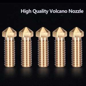 High Quality Brass Volcano Nozzle V6 upgrade kit 0.4mm 1.75mm 3D Printer Parts for Volcano Heater Block E3D hotend Extruder
