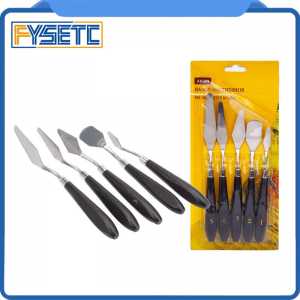 1 Set 3D Printer Parts Printing Model Move Tool Set Stainless Steel Blade Separating Wooden Handle Moving Filament Model