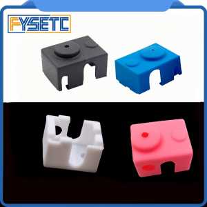 3pcs New V6 Silicone Sock 3D printer Support V6 PT100 Original J-head 1.75/3.0mm Heated Block Extruder Prusa i3 MK3