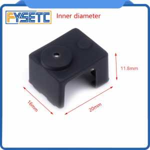 V6 3D Printer Insulation Black Silicone Socks non-Official Heated Block For  V6 PT100 Hotend Warm Keeping Cover