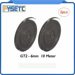 2pcs 5m/lot Or 10m/lot GT2-6mm Open Timing Belt Width 6mm GT2 Belt Rubbr Fiberglass Cut to Length For 3D printer Wholesale