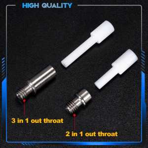 3D Printer Parts Heat Break Stainless Steel Throat Ptfe Tube for 2 In 1 Out 3 In 1 out  J head Hotend Bowden Extruder