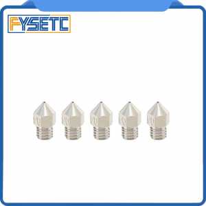 FYSETC 5pcs MK8 Extruder Nozzle High Precision Nickel Plating Copper Nozzle 0.4mm for 1.75mm filament thread hotend 3D Printer