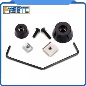 1 Set Anti-vibration Rubber Landing Mat Feet Antivibration Feet With T Sliding Nut For 2020/3030  Aluminum Profile