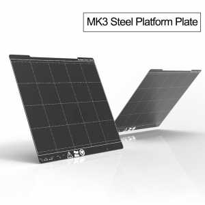 254*241mm Spring Steel Sheet Platform Plate + MK3 Heatbed Sticker PEI Printing Build 3D Printer Parts For I3 MK3 Printer Hotbed