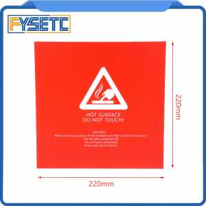 1pc Red Frosted Heated bed 220x220mm  For Wanhao i3 Anet A8 A6 Ender-3 Tarantula 3D Printer Sticker Build Sheet build plate tape