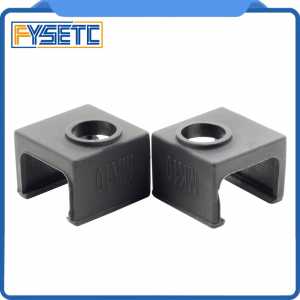 5pcs MK10 Black Silicone Sock instead Ceramic Insulation For Wanhao i3 QIDI TECH  SILICONE HEATER BLOCK COVER