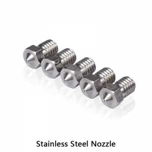 20pcs 3D printer V6 Nozzle - Stainless Steel Nozzle M6 Threaded 0.25mm/0.4mm/0.8mm for 1.75/3.0 filament for 3D printer