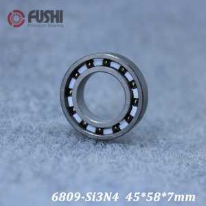 6809 Full Ceramic Bearing ( 1 PC ) 45*58*7 mm Si3N4 Material 6809CE All Silicon Nitride Ceramic 6809 Ball Bearings