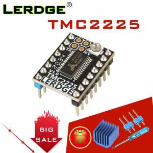 LERDGE TMC2225 256 microsteps UART Stepper Motor Driver VS TMC2209 TMC2208 TMC2130 A4988 DRV8825 StepStick V1.0 3D Printer Parts