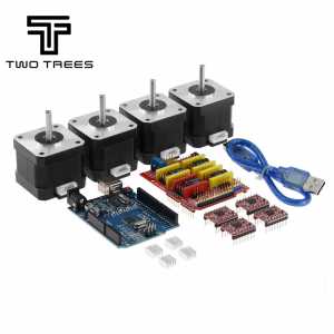 Nema17 Stepper Motor 42 motor 4-lead 17hs4401S+cnc v3 engraving machine+4pcs A4988 driver expansion board for Arduino UNO R3