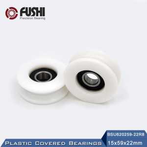 6202 2RS Ball Bearing Covered With POM Plastic 15*59*22 mm ( 2 PCS ) Plastic Pulley Bearings 6202 RS