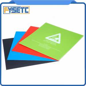 5pcs Black/Red/Green/Blue 220x220mm Frosted Heated Bed For Wanhao i3 Anet A8 A6 Ender-3 Sticker Build Sheet Build Plate Tape
