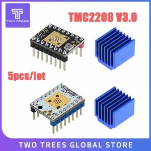 TWO TREES 5pcsTMC2208  Motor Mute Driver Stepstick replace TMC2100 Driver with Ceramic screwdriver for SKR V1.3 Controller Board