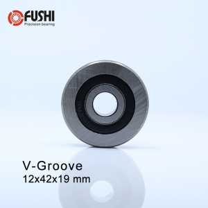 V124219 V Groove Sealed Ball Bearing ( 2PCS ) 12*42*19 mm Pulley Wheel Bearings V4/4 5/4 6/4 7/4 8/4 Guide Track Rlooer Bearing