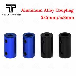 2pcs Flexible Aluminum Alloy Coupling Bore 5mm/8mm 3D Printers Part Blue Black Color Shaft Coupler Screw Part For Stepper Motor