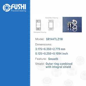 Dental Bearing SR144TLZ1W ( 4 Pcs ) ABEC-7 P4 Grade For Handpiece Turbine High Speed SR144 TL Z1 W Dental Drill Bearings