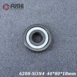 6208 Full Ceramic Bearing ( 1 PC ) 40*80*18 mm Si3N4 Material 6208CE All Silicon Nitride Ceramic Ball Bearings