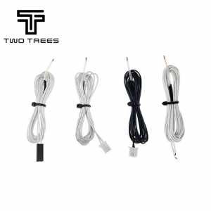 5pcs/lot 3D Printer Part 100K line with DuPont head & 100K ohm 3950 Thermistors with cable for 3d Reprap Mend 3d printers parts