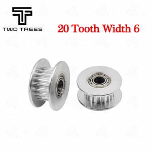 2pcs / 3D Printer Part Bore 3mm Width 6mm ( with Tooth  ) Synchronous Wheel GT2-20T synchronous wheel nbelt pulley for 3d print
