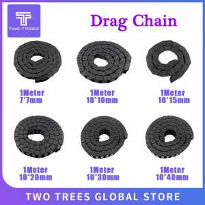 10x20mm Cable Chains Transmission Drag Chain for Machine Wire Carrier with end connectors Bridge Type Plastic Towline CNC Router