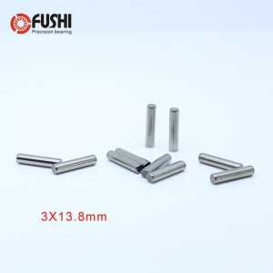 ( 50PCS ) 3*13.8 mm Cylindrical Pin Bearing Roller High Carbon Chromium  Bearing Steel Needle SUJ2 Parallel Pins