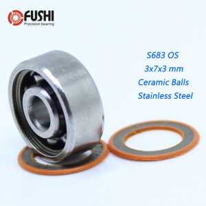 S683 2OS Bearing 3x7x3 mm CB ABEC7 Stainless Steel Hybrid Ceramic Bearing DRY Ocean Fishing Reels 683 Ball Bearings S683C