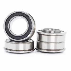 4PCS F6003 F6003RS Bearing F6003-19-2RS 19x35x11 mm ABEC-1 Flange Ball Bearings F6003-RS Garden Cart Wheel Bearing