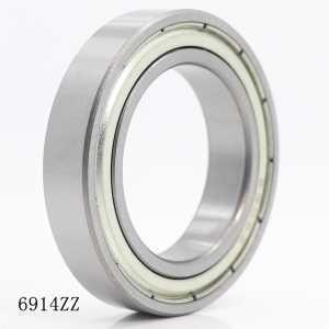 6914ZZ ABEC-1 (2PCS)  70x100x16MM  Metric Thin Section Bearings 61914ZZ 6914ZZ