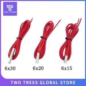 3D Printer Parts Heating Tube 12V 40W/30w 1M length ( 6*15/6*20/6*30mm ) Ceramic Cartridge For Extruder HeatingExtrusion Heater