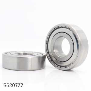 S6207ZZ Bearing 35*72*17 mm ( 2PCS ) ABEC-1 S6207 Z ZZ S 6207 440C Stainless Steel S6207Z Ball Bearings