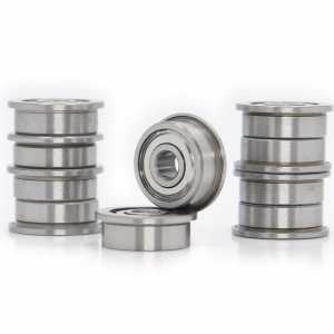 F624ZZ Flange Bearing 4x13x5 mm ABEC-1 ( 10 PCS ) F624 Z ZZ Flanged Ball Bearings