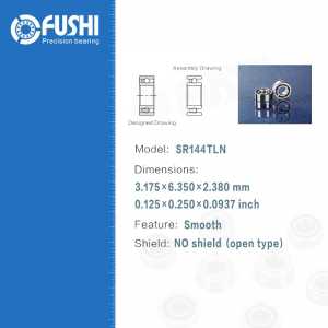 Dental Bearing SR144TLN ( 4 Pcs ) ABEC-7 P4 Quality For Handpiece Turbine High Speed SR144 TL N Dental Drill Bearings