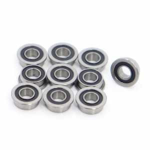 MF63-2RS Bearing 3x6x2.5mm ( 10 PCS ) ABEC-1 Miniature Flanged MF63RS Ball Bearings LF-630DD
