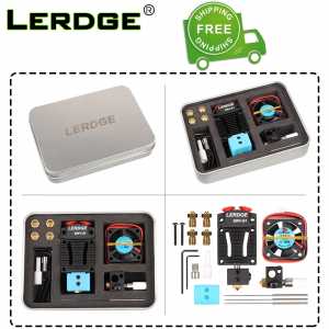LERDGE 2 IN 1-S1 3D Printer Parts Bowden MK8 Titan V6 Extruder dual hotend Switching 2 colors Multi-Color 0.4 Nozzle Kits
