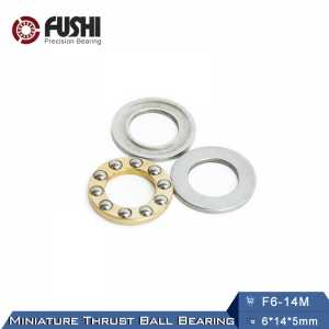 F6-14M Bearing 6*14*5 mm ( 10PCS ) ABEC-1 Miniature F6 14 M Thrust Axial F6 14M Ball Bearings With Grooved Raceway