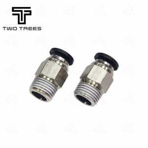 10pcs Pneumatic PC4-01 Connector Straight For V6 V5 3D Printer Part 1.75mm 3mm Quick Coupler J-head Fitting Hotend Copper Part