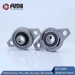 KFL000 Bearing 10 mm Shaft Diameter ( 10 Pcs ) KFL Zinc Alloy Pillow Block Flange Block Bearings KFL000 FL000