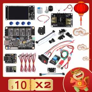 LERDGE-X 32 Bit 3D Printer Control Main Board DIY electronic Kit X2 Motherboard TMC2209 Driver Parts 256 subdivision