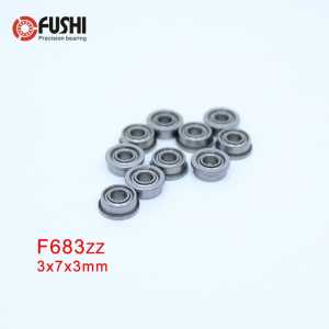 F683ZZ Flange Bearing 3x7x3 mm ABEC-1 ( 10 PCS )  Flanged F683 Z ZZ Ball Bearings