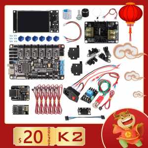LERDGE ARM 32Bit Board 3D Printer Parts Control Board Mainboard Controller DIY Electronic Kit K2 Motherboard TMC2209 UART Driver
