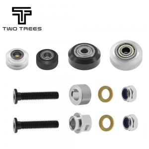 3D Printer Parts 1 Set Strong Solid Pom Wheel Kit Plastic Wheel POM Wheel V-type Idler Pulley Or Openbuilds V-Slot Rail OX CNC