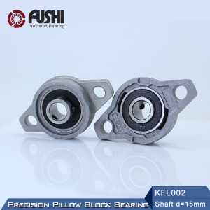 KFL002 Bearing 15 mm Shaft Diameter ( 10 Pcs ) KFL Zinc Alloy Pillow Block Flange Block Bearings KFL002 FL002