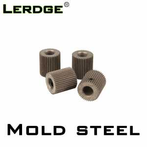 LERDGE 3D Printer Parts 38 Tooth Mold Steel Linear Extruder Filament Drive Gear for Extruder Accessories Extrusion Wheel