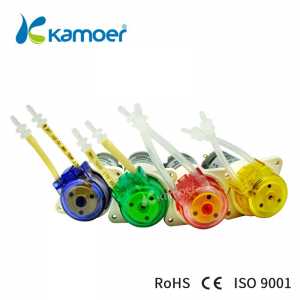Kamoer KFS Peristaltic Water Pump with DC Brushed Motor Used For Liquid Transfer(3 Rotors)