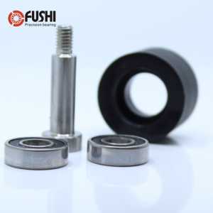 PU 698 bearing 8*40*30 mm Rubber-coated bearing wheel for Currency count machine wear-resistant guide wheel